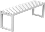 2 Person Outdoor Bench Weatherproof, Metal Garden Benches, Front Porch Bench seat, 880 Lbs Weight - Photo 1