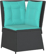 Outdoor Patio Sofa, Modular PE Rattan Garden Seat with Weather-Resistant Cushions - Photo 3