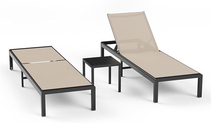 Aluminum Lounge Chairs Outdoor Chaise Furniture - Photo 1