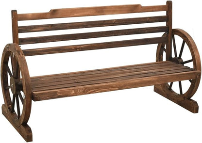 Patio Bench,Benches for Outside,Yard Bench,Porch Bench,Park Benches,for The Front Porch,Deck, Balcony,Backyard,Outdoor,Garden, Lawn,Path, 44" Solid Firwood
