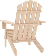 Solid Fir Wood Adirondack Chair Outdoor Patio Furniture Comfortable Lounge Seating for Garden Backyard and Deck - Photo 5