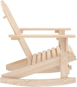 vidaXL Adirondack Rocking Chair for Patio & Garden - Solid Fir Wood Construction - Ergonomic Design - Classic Brown - Photo 5