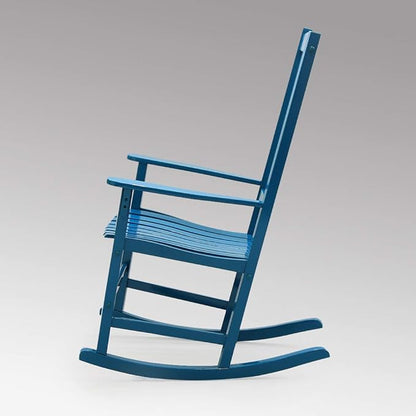 Cambridge Casual Solid Wood Bentley Porch Rocking Chair, Celestial Blue
