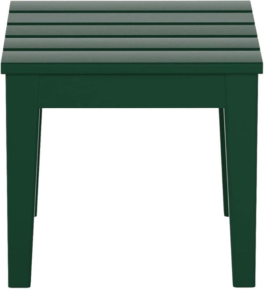 WestinTrends Ashore Outdoor Patio Modern Adirondack Side Table, Dark Green