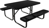COATEDOUTDOORFURNITURE Heavy-Duty Portable Outdoor Kids Table, Punched Steel Kids Picnic Table - Photo 1