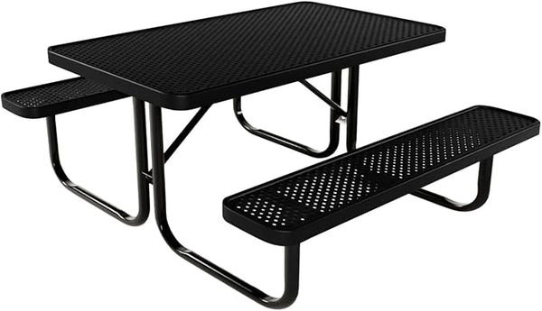 COATEDOUTDOORFURNITURE Heavy-Duty Portable Outdoor Kids Table, Punched Steel Kids Picnic Table - Photo 1