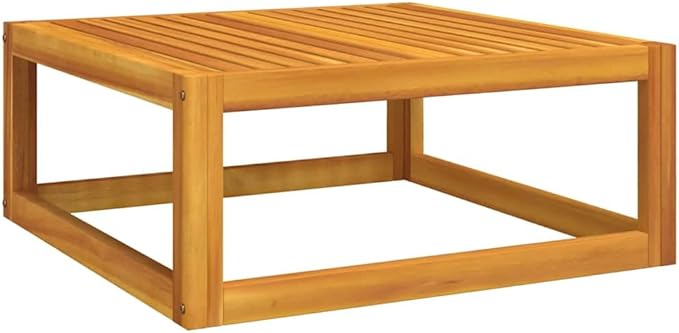 Garden Sofa Set, Taupe Solid Acacia Wood Outdoor Sectional Sofa Unit, Modular Seating for Balcony Backyard - Photo 6