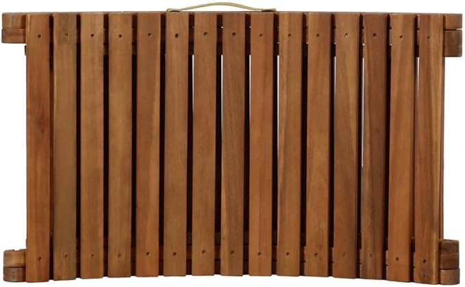 Foldable Cream Outdoor Chaise Lounge Chair 72.4" Acacia Wood Sun Lounger for Patio Pool Garden 21.7" W Ergonomic - Photo 6