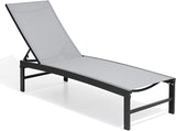 Crestlive Products Outdoor Lounge Chairs, Aluminum Pool Chaise Lounge Chairs, Adjustable Five-Position Tanning Recliner - Photo 1