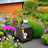 HomVent Patio Wicker Rattan Side Table - Photo 6