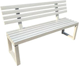 2-Person Outdoor Bench w/Backrest - Photo 1
