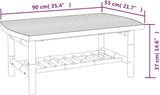 Natural Bamboo Garden Coffee Table Medium Durable Outdoor Furniture with Smooth Surface for Patio Seating - Photo 2