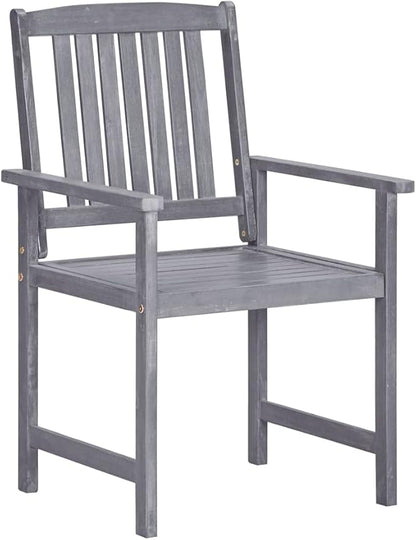 Outdoor Rocking Chairs,Camping Chairs Rocking,Outside Furniture,Balcony Furniture Set,Patio Chairs 4 pcs Solid Acacia Wood Gray