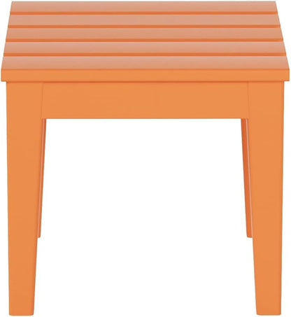WestinTrends Ashore Outdoor Patio Modern Adirondack Side Table, Orange