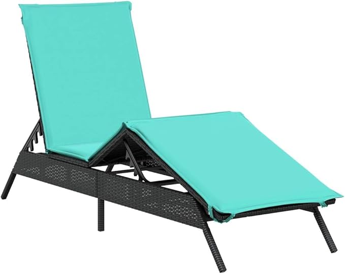 Patio Sun Lounger Outdoor Adjustable Recliner Chair with Armrests - Photo 2
