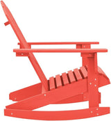 vidaXL Red Patio Rocking Adirondack Chair with Sturdy Solid Fir Wood Structure, Ergonomic Design for Optimal Comfort - Photo 5