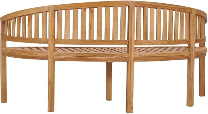 vidaXL Garden Bench Natural Teak Solid Teak Wood Large Durable