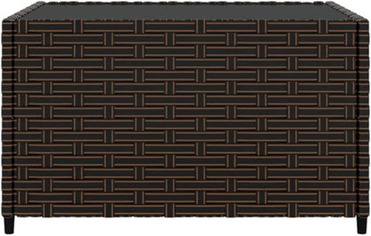 Garden Coffee Table Brown Outdoor Dining Table Patio Dining for lawns Balconies