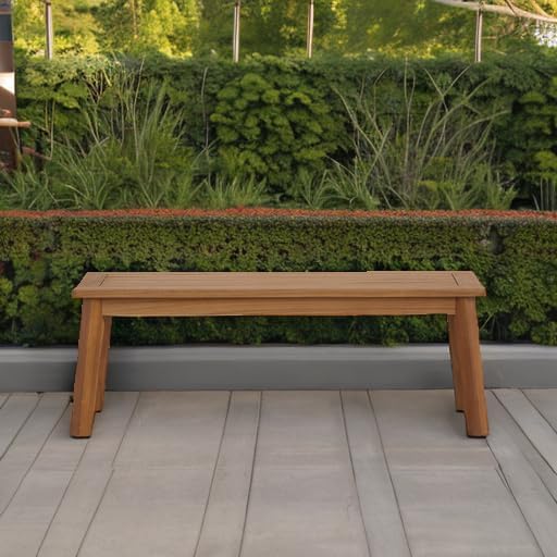 Signature Design by Ashley Janiyah Casual Outdoor Dining Bench, Light Brown - Photo 6