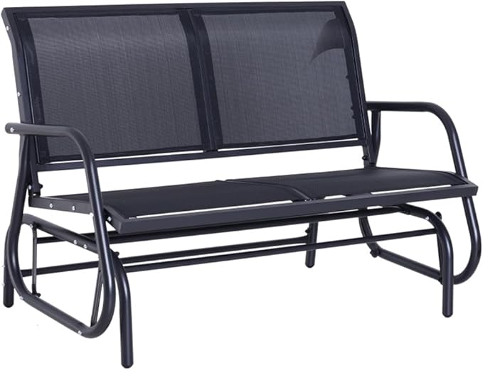 2-Person Outdoor Garden Park Bench, Patio Loveseat Chair, Loveseat Bench for Backyard, Poolside, Front Porch,Outdoor Bench Seat - Patio Garden Bench, Outside Chair with Seat,47.25"L x 27.5"W x 33.5"H