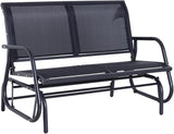 2-Person Outdoor Garden Park Bench, Patio Loveseat Chair, Loveseat Bench for Backyard, Poolside, Front Porch - Photo 4