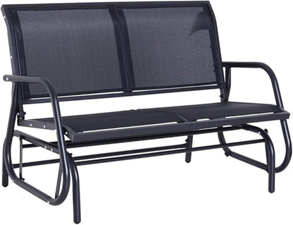 2-Person Outdoor Garden Park Bench, Patio Loveseat Chair, Loveseat Bench for Backyard, Poolside, Front Porch,Outdoor Bench Seat - Patio Garden Bench, Outside Chair with Seat,47.25"L x 27.5"W x 33.5"H