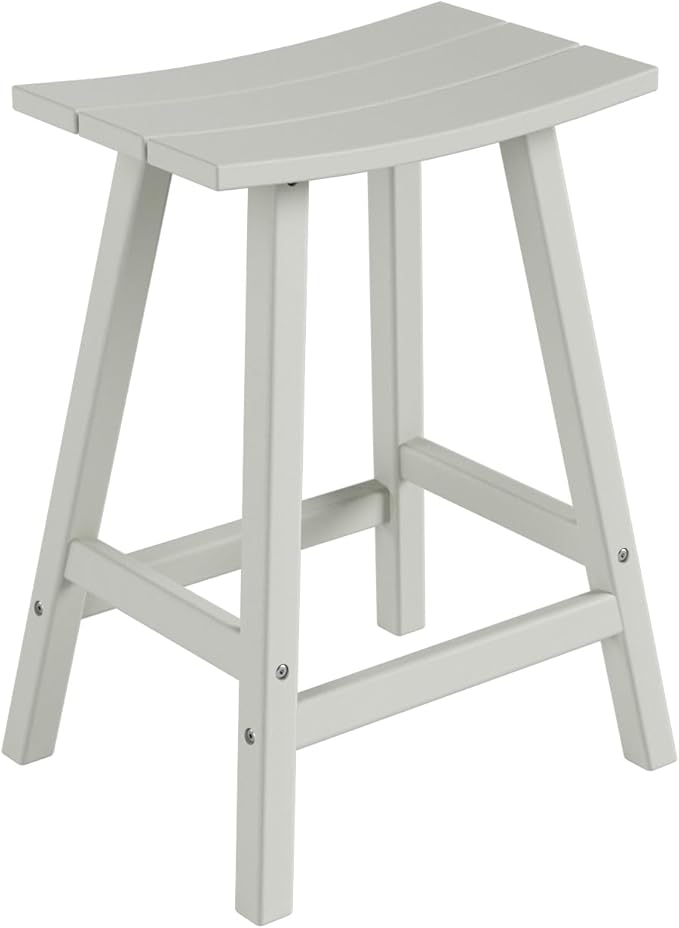WestinTrends Malibu Malibu 24 Inch Counter High Saddle Stools (Set of 3), Sand