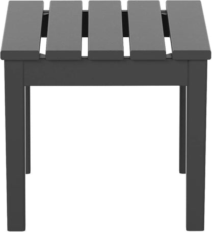 WestinTrends Ashore Outdoor Patio Modern Adirondack Side Table, Gray