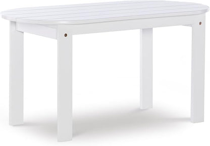 Linon Jayde Adirondack Coffee Table, White 18.11D x 35.24W x 18.11H in