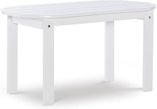 Linon Jayde Adirondack Coffee Table, White 18.11D x 35.24W x 18.11H in
