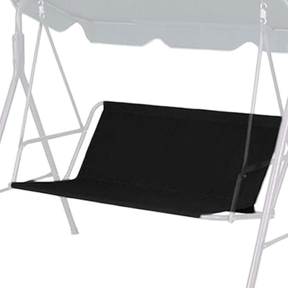 Swing Seat Replacement Cover, 600D Oxford Heavy Duty Waterproof Patio Bench Cover for Outdoor Porch Garden Yard 2/3 Seat Swings Chair (45.3"x18.9"x18.9", Black)