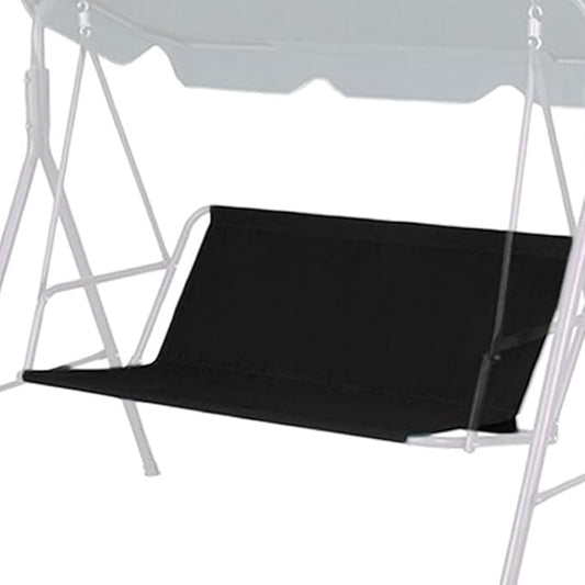 Swing Seat Replacement Cover, 600D Oxford Heavy Duty Waterproof Patio Bench Cover for Outdoor Porch Garden Yard 2/3 Seat Swings Chair (45.3"x18.9"x18.9", Black)