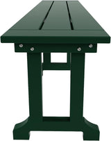 WO WESTIN OUTDOOR HDPE Laguna Trestle 65" Bench,Dark Green - Photo 4