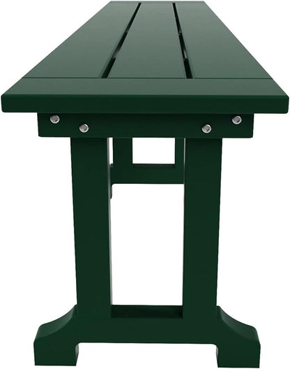 WO WESTIN OUTDOOR HDPE Laguna Trestle 65" Bench,Dark Green