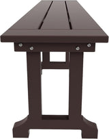WO WESTIN OUTDOOR HDPE Laguna Trestle 65" Bench,Dark Brown - Photo 4