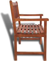 Patio Bench Garden Bench Outdoor Bench for Outdoors Porch Entryway Furniture for Yard 47.2" Solid Acacia Wood - Photo 4