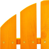 Patio Adirondack Rocking Chair Solid Fir Wood Orange, Patio Dining Chairs, Bar Stools - Photo 6