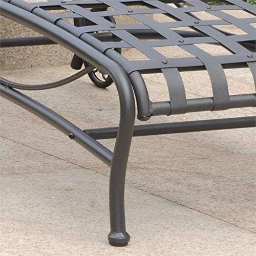 Iron Multi-Position Patio Chaise Lounge