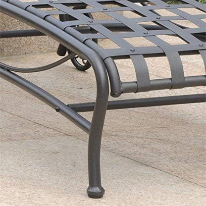 Iron Multi-Position Patio Chaise Lounge