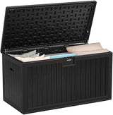 YITAHOME XL 150 Gallon Large Deck Box, Outdoor Storage for Patio Furniture Cushions, Garden Tools, Waterproof - Photo 8
