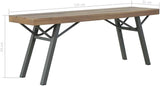 (Fast Delivery) Garden Bench Iron feet Industrial Style Bench Outdoor Seating Furniture Patio Park Outdoor Bench Patio - Photo 2