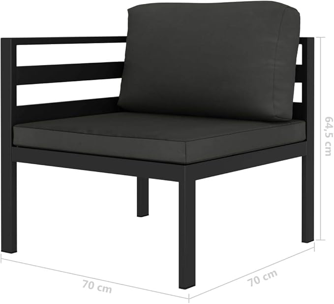 vidaXL Patio Furniture Set 2 Piece, Patio Conversation Set with Cushions - Photo 4