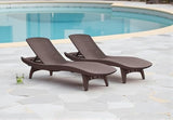 Outdoor Wicker Chaise Lounge Chairs, Adjustable Patio Furniture, Set of 2, (Dark Brown) - Photo 2