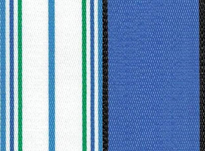 Lawn Chair USA Chair Replacement Lawn Chair Webbing - Webbing for Lawn Chairs. UV-Resistant Straps Made with Durable Polypropylene. Chair Webbing Kit (Blue Sands & Sea Island White, 3" X 50")