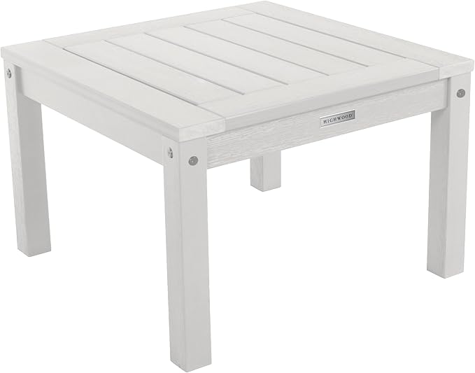 highwood AD-KITRKCH1-WHE Lehigh 2 Rocking Chairs with Adirondack Side Table, White