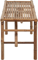 Foldable Bamboo Garden Bench, 47-Inch Rectangular Patio Seat for 2, Portable Outdoor Bench for Balcony, Terrace - Photo 5