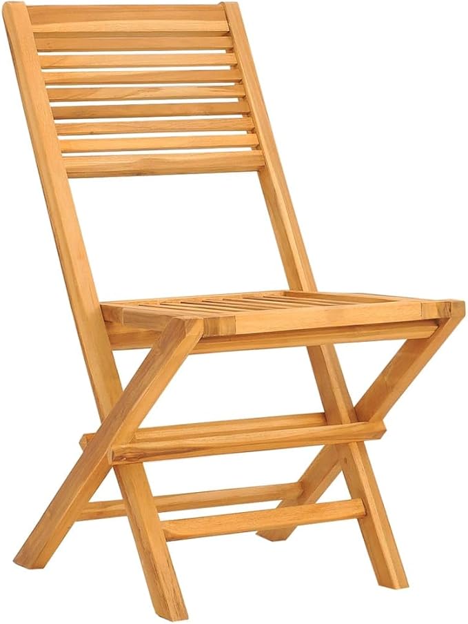 Folding Patio Chairs 2 pcs 18.5"x24.4"x35.4" Solid Wood Teak Outdoor Chairs Furniture Balcony Furniture Suitable for Gardens, Pools, patios.