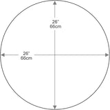 Dulles Glass 26 inch Round Glass Table Top - Tempered - 1/4" Thick Glass Surface, Safe Flat Polished - Photo 3