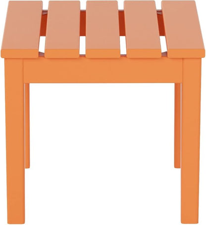 WestinTrends Ashore Outdoor Patio Modern Adirondack Side Table, Orange