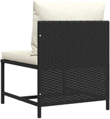 vidaXL Sectional Middle Sofa - Poly Rattan, Lightweight, Modular Design, Suitable for Year-Round Use, Highly Durable - Photo 7